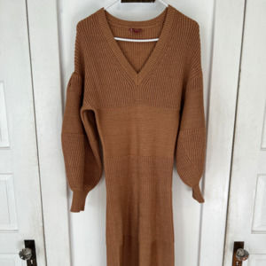 Staud Carnation dress in Camel